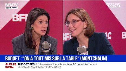 Budget: Amélie De Montchalin pointe "deux groupes qui cherchent juste des problèmes"