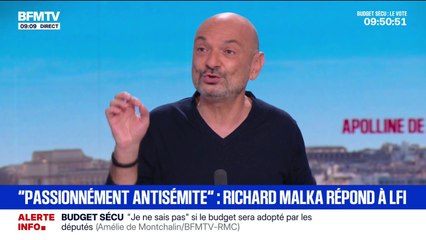 Procès Enthoven/LFI: "Ils refusent de répondre sur le fond", déclare Richard Malka à propos de LFI