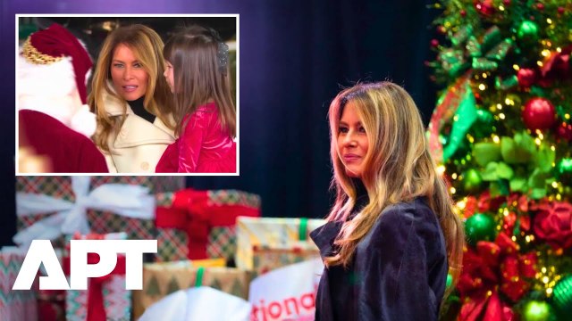 WATCH: First Lady Melania Trump Spreads Holiday Cheer to Children at Quantico Marine Base | APT