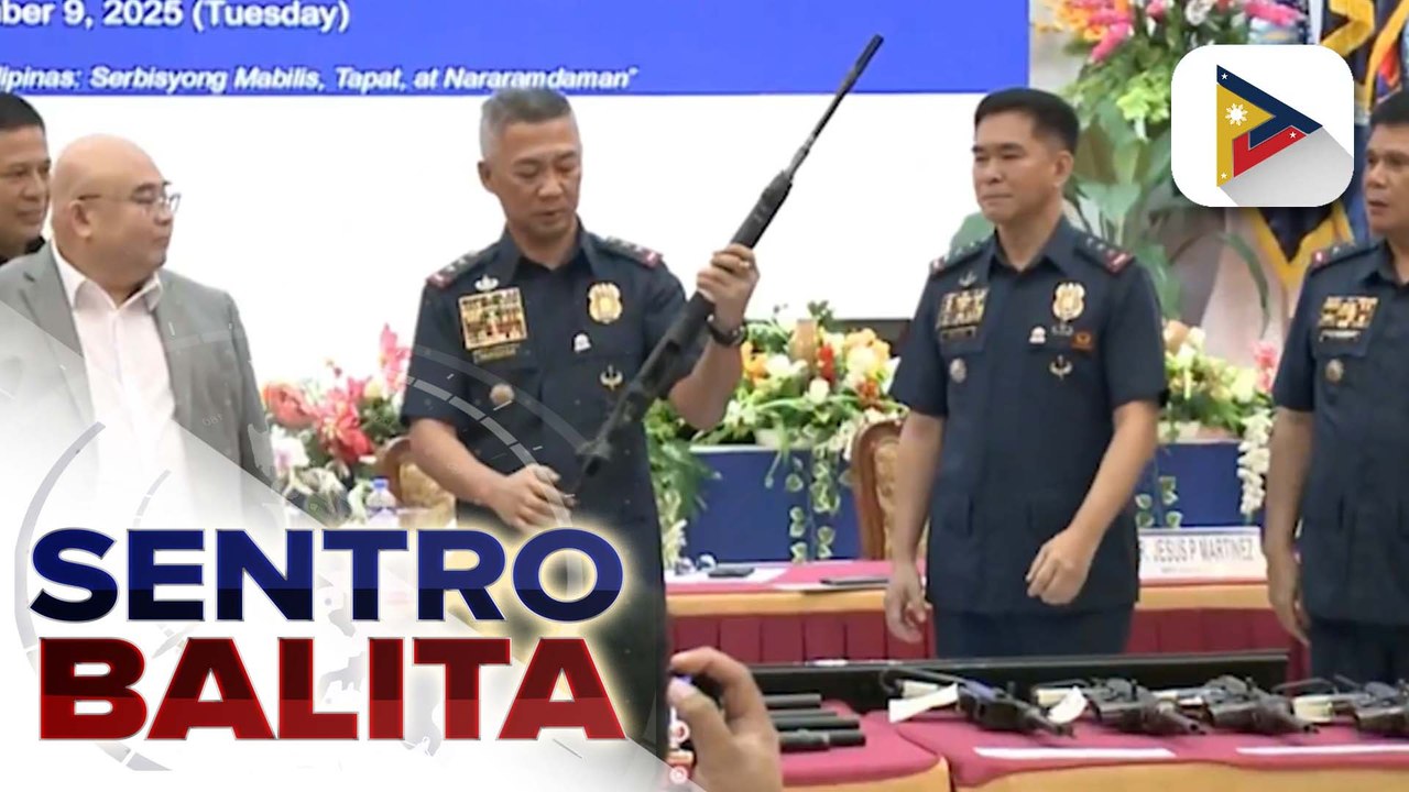 Nasa 25 high-powered at assorted loose firearms, isinuko sa PNP;  kampanya vs. mga hindi lisensyadong baril, paiigtingin pa ayon sa PNP | ulat ni Ryan Lesigues
