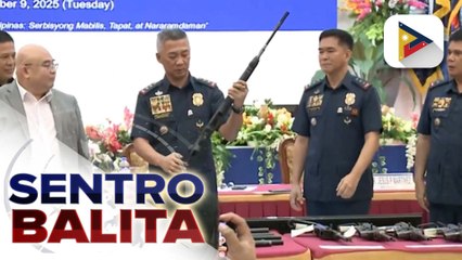 Nasa 25 high-powered at assorted loose firearms, isinuko sa PNP;  kampanya vs. mga hindi lisensyadong baril, paiigtingin pa ayon sa PNP | ulat ni Ryan Lesigues