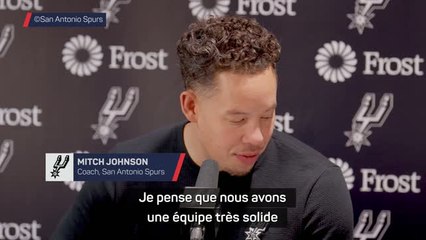 Spurs - Johnson : "Nous avons une équipe très solide avec beaucoup de très bons joueurs"