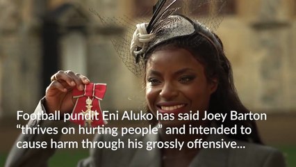 Eni Aluko says Joey Barton ‘absolutely intended’ to cause harm with posts
