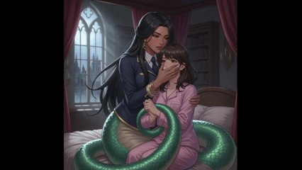 Monster Girl Academy: Handgagged and Coiled by Lamia [handgag] [tail gag]