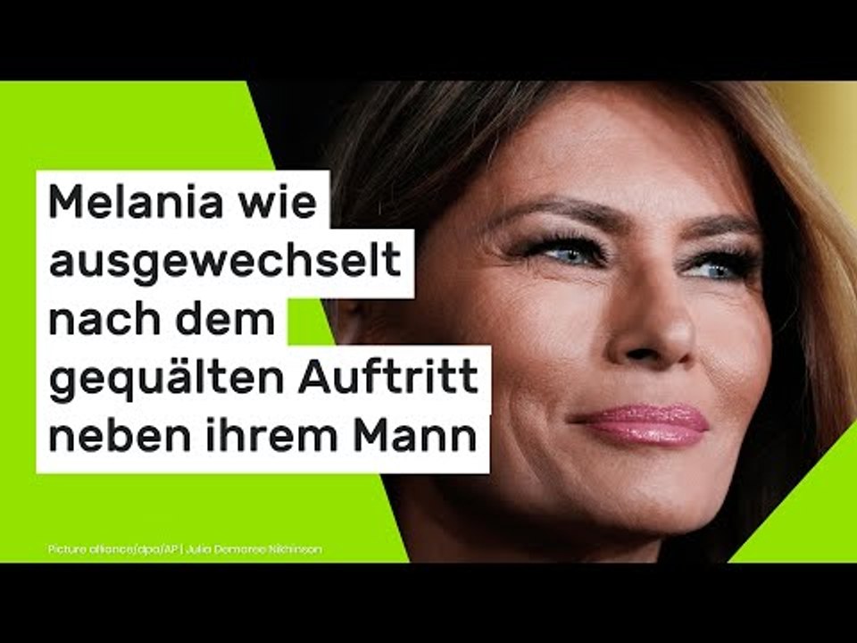First Lady wie ausgewechselt nach dem gequälten Auftritt neben ihrem Mann