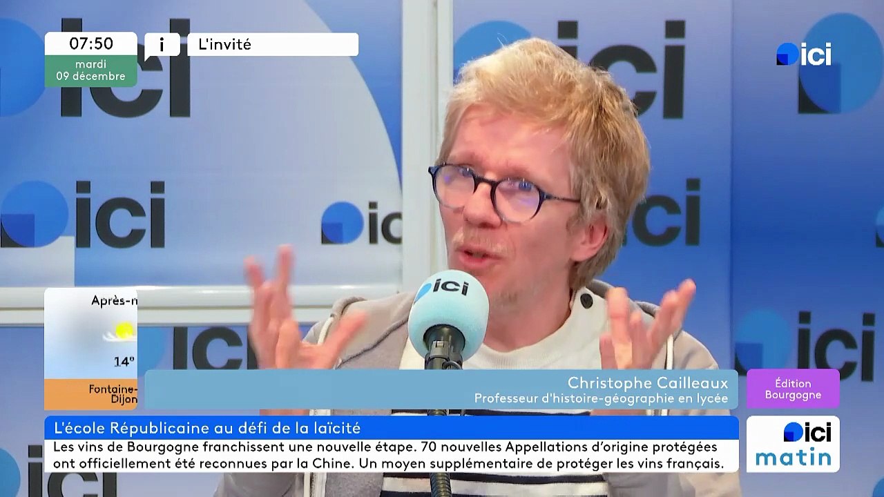 Christophe Cailleaux, prof d'histoire géographie et de laïcité