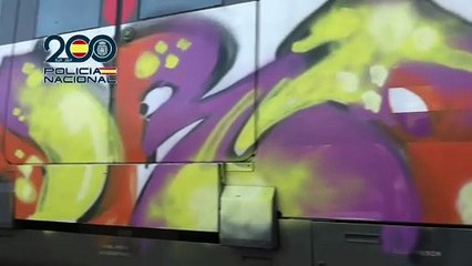 Redada contra grafiteros en trenes y estaciones con un detenido en Medina del Campo