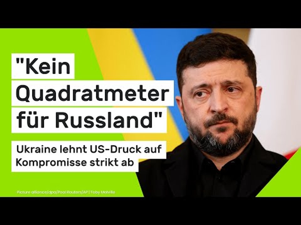'Kein Quadratmeter für Russland' – Ukraine lehnt US-Druck auf Kompromisse strikt ab
