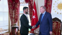 Cumhurbaşkanı Erdoğan, Filistinli yönetmen Basel Adra’yı kabul etti