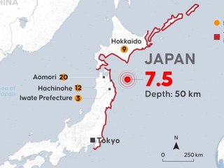 Japan: Erdbeben der Stärke 7,6 löst Tsunami-Alarm aus