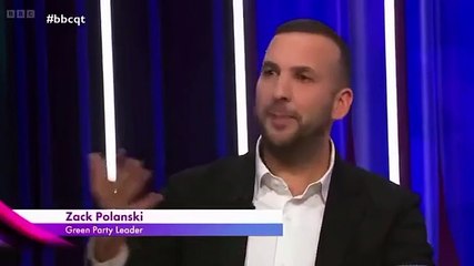 Zack Polanski discusses care workers on Question Time