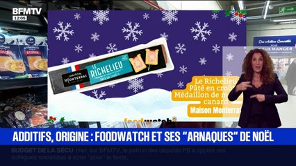 Additifs, origine: Foodwatch épingle les "arnaques" de Noël