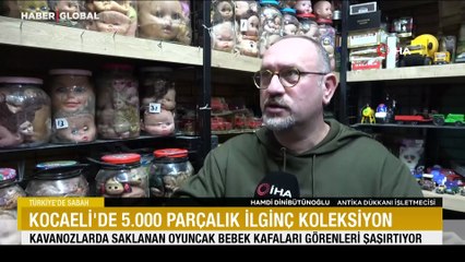 Kocaeli’de 5 bin parçalık ilginç koleksiyon: Kavanozlarda saklanan oyuncak bebek kafaları görenleri şaşırtıyor