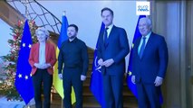 Zelenskyy fala em reunião 