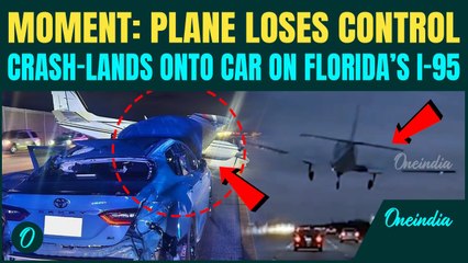 U.S BREAKING: Out-of-Control Plane Slams Into Car During Florida Highway Landing | Shocking Video