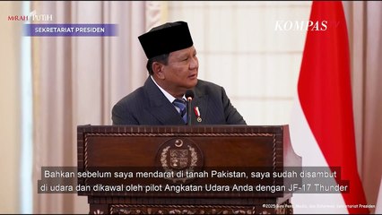 Kesan Presiden Prabowo Dikawal Jet Tempur JF-17 Pakistan di Depan PM Shehbaz: Kehormatan Besar
