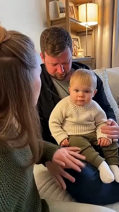 Baby Lawyer Activated! 😂 Cute Little One Defends Dad from Mom’s Playful Hit