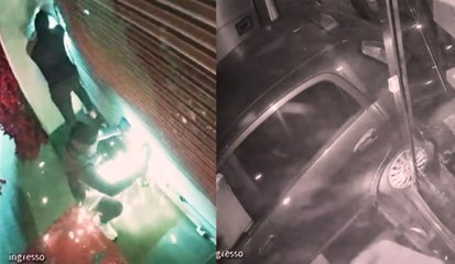 Sant'Antimo (NA) - Colpo nella notte in gioielleria: vetrata sfondata con auto rubata (09.12.25)