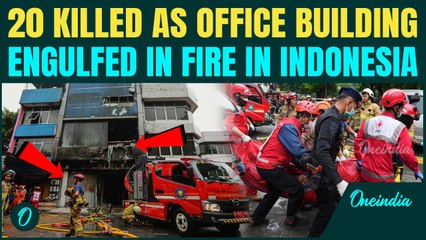 Indonesia BREAKING: Massive FIRE Kills 20 | PANIC & CHAOS as 7-storey Building Engulfed in FLAMES