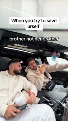 Funny when you try to save yourself