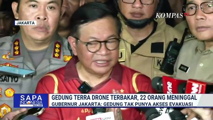 Terbaru! Pantauan Olah TKP Kebakaran Gedung Terra Drone Kemayoran-Pemprov Jakarta Tanggung Korban