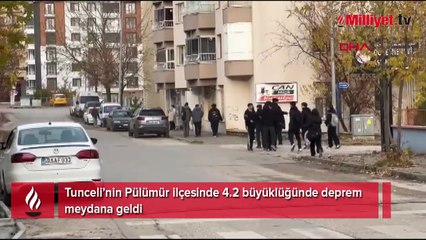 Tunceli Pülümür’de 4.2 büyüklüğünde deprem