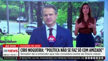 Ciro Nogueira sobre Flávio Bolsonaro: “Política não se faz só com amizade”