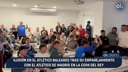 Ilusión en el Atlético Baleares tras su emparejamiento con el Atlético de Madrid en la Copa del Rey
