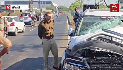 રાજકોટ: જસદણમાં કાર અને ટ્રેક્ટર વચ્ચે થયેલી અકસ્માતની ઘટનામાં પગપાળા જતાં જૈન સાધ્વીનું થયું મોત