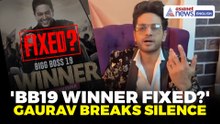 Bigg Boss 19 Controversy | Gaurav Khanna Breaks Silence on 'FIXED Winner' Claims!