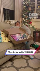 Kid Freezes in Shock After Opening Christmas Gift Surprise|| Heartsome 💖