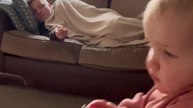 He Waited… Then Snatched the Snack from Dad’s Hand Like a Pro! 😂|| Heartsome 💖