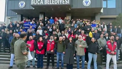 Buca’da iş bırakma eylemi ikinci gününde: Haklarımızı alana kadar buraya gelmekten vazgeçmeyeceğiz!