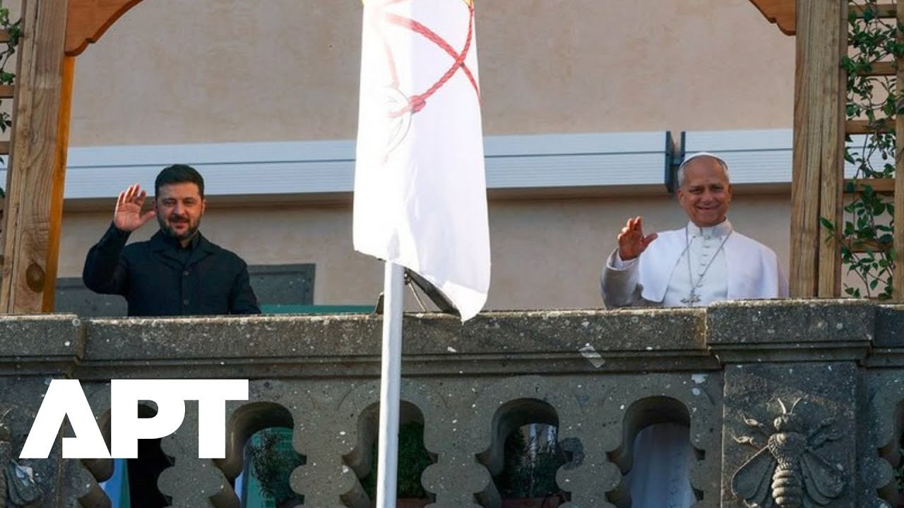 Zelensky Holds 30-Min Private Meeting With Pope Leo XIV at Castel Gandolfo Amid Peace Push | APT