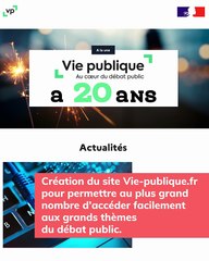 Les 20 ans de Vie publique