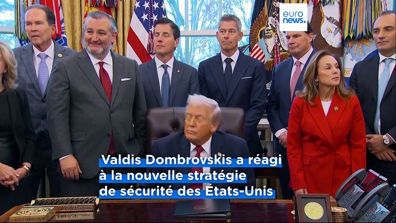 Le commissaire européen à l'Économie, Valdis Dombrovskis, appelle les 27 à faire bloc