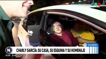 Charly García hablando acerca de su esquina en Buenos Aires