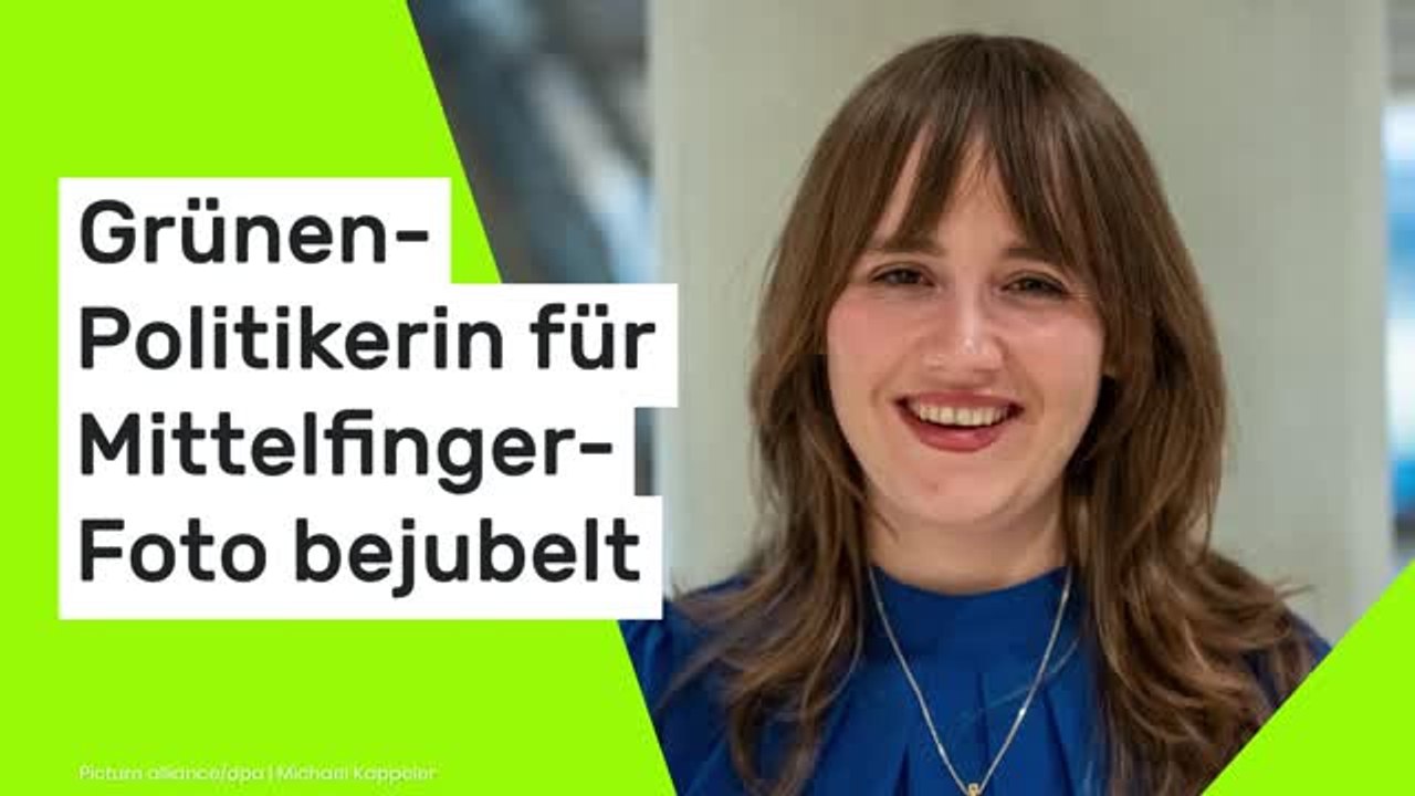 Ricarda Lang: 'Eine echte Hoffnungsträgerin' - Grünen-Politikerin für Mittelfinger-Foto bejubelt