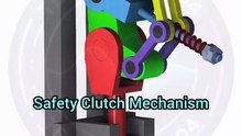 Safety Clutch Mechanism for Press#pressmachine #safetyclutch#mechanical  credit_ @CraftMechanics