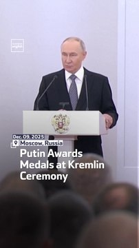 Putin Awards Medals at Kremlin Ceremony