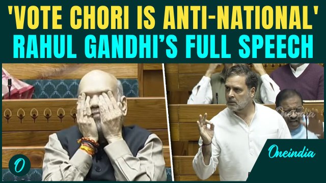 RAHUL GANDHI FULL SPEECH: ‘Vote Chori Is An Anti-National Act’ | Gandhi Targets BJP in Fiery Speech