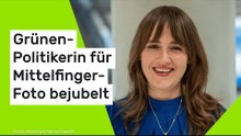 Ricarda Lang: "Eine echte Hoffnungsträgerin" - Grünen-Politikerin für Mittelfinger-Foto bejubelt