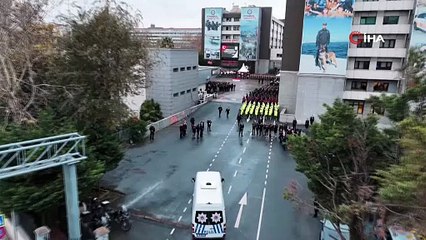 Şehit polise silah arkadaşlarından duygusal veda