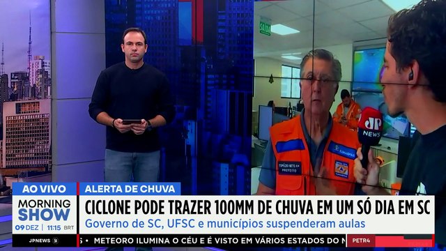 CICLONE extratropical AMEAÇA SP e SC com VENTOS e ALAGAMENTOS