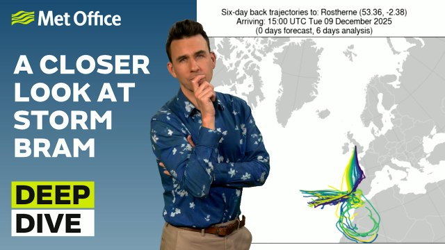 Deep Dive 09/12/2025 - Why is it so wet, windy and warm? – Met Office weekly weather forecast UK