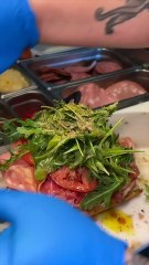 Incredible ITALIAN FOCACCIA SANDWICH from Porchetta Shop in Charleston, SC! 🥖🔥🤤 #DEVOURPOWER