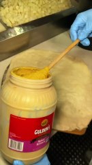 MUSTARD & PEPPERONI PIZZA from Panko Pizza in Middletown, NJ! 🍕🔥🤤 CRAZY! #DEVOURPOWER