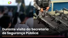 Evento tem exposição de fuzis em escola cívico-militar do Paraná