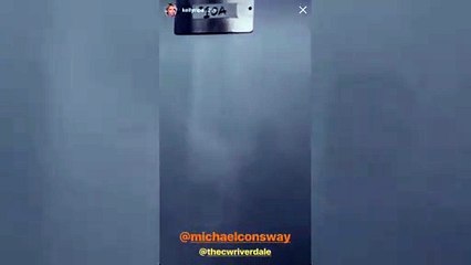 Mark Consuelos & Kelly Ripa's Son Looks Less Than Thrilled When His Parents Visit Him On 'Riverdale' Set -- Funny Video