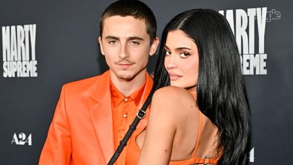 Kylie Jenner and Timothée Chalamet Twin in Matching Bright Orange Outfits for Marty Supreme Premiere